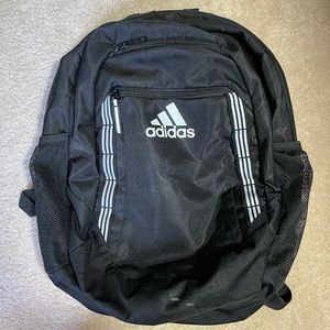 black (and white) adidas backpack